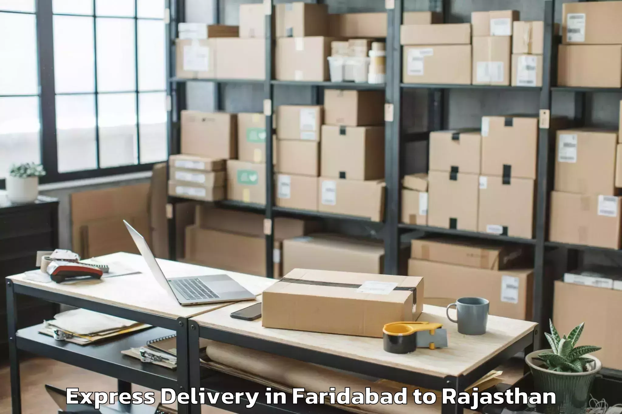 Faridabad to Nasirabad Express Delivery Booking